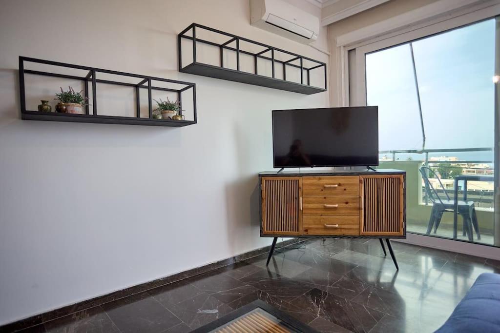 Panoramic White Blue Apartment คีออส ภายนอก รูปภาพ