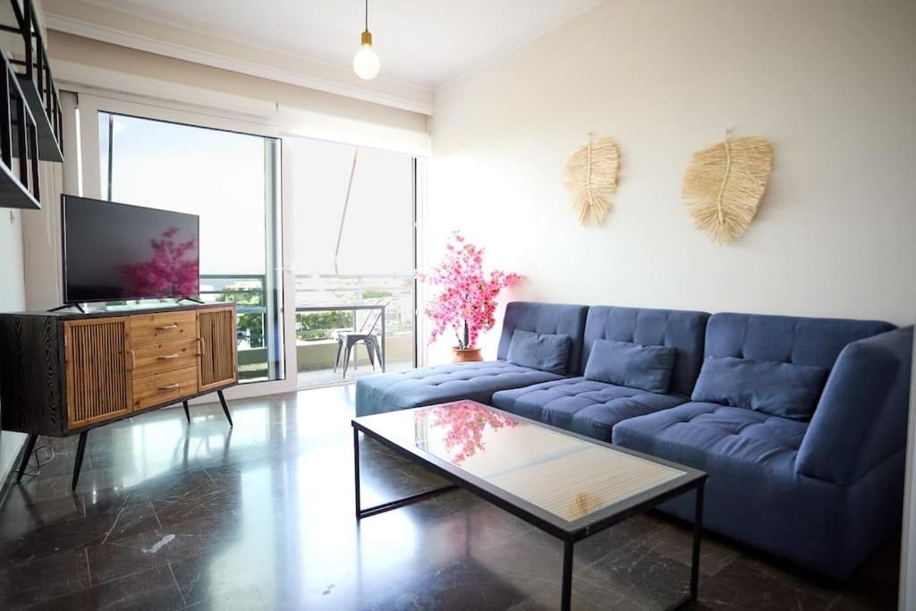 Panoramic White Blue Apartment คีออส ภายนอก รูปภาพ
