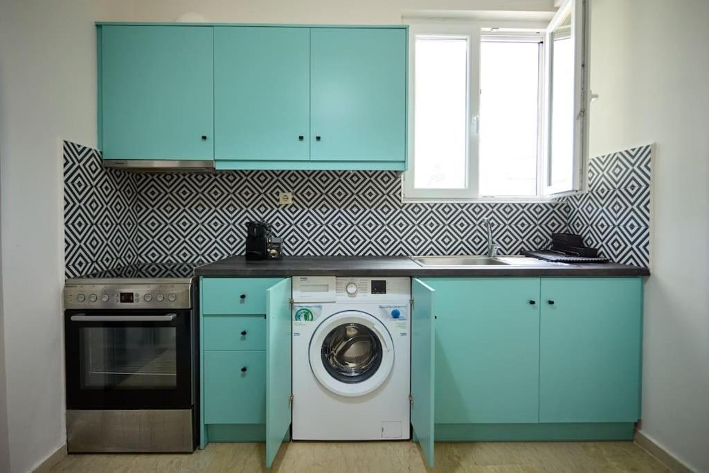 Panoramic White Blue Apartment คีออส ภายนอก รูปภาพ